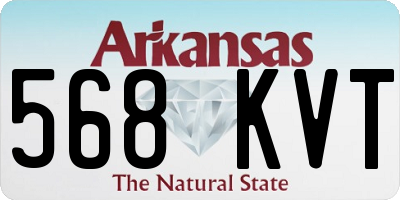 AR license plate 568KVT
