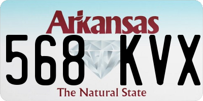 AR license plate 568KVX