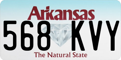 AR license plate 568KVY