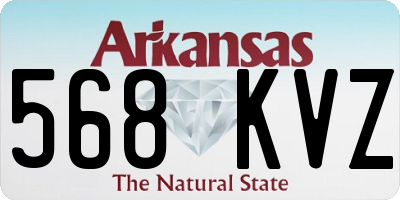 AR license plate 568KVZ