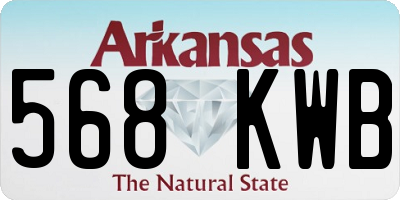AR license plate 568KWB