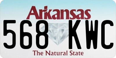 AR license plate 568KWC