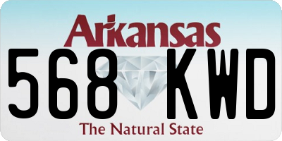 AR license plate 568KWD
