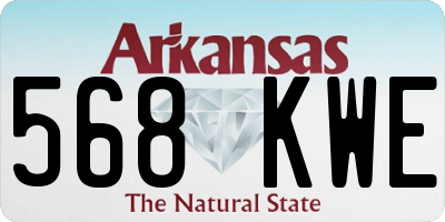 AR license plate 568KWE