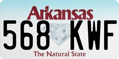 AR license plate 568KWF