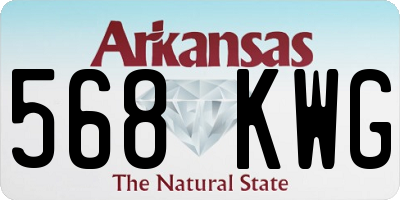 AR license plate 568KWG