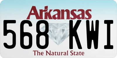 AR license plate 568KWI