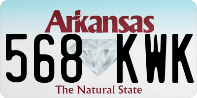 AR license plate 568KWK