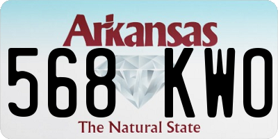 AR license plate 568KWO