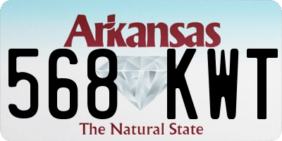 AR license plate 568KWT