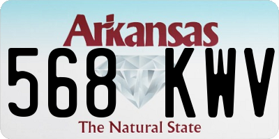 AR license plate 568KWV