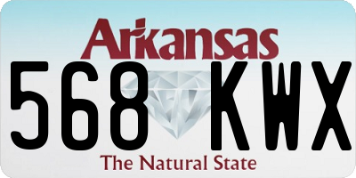 AR license plate 568KWX