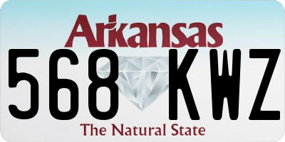AR license plate 568KWZ