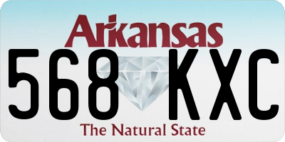 AR license plate 568KXC