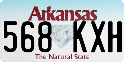 AR license plate 568KXH