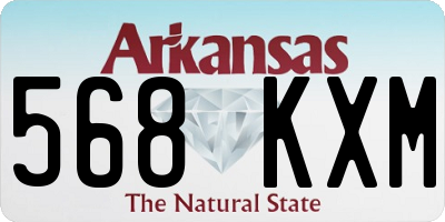AR license plate 568KXM