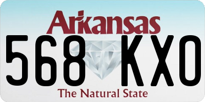 AR license plate 568KXO