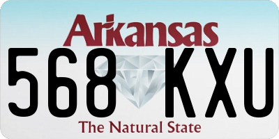 AR license plate 568KXU