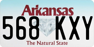 AR license plate 568KXY