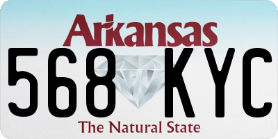 AR license plate 568KYC
