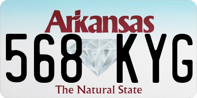 AR license plate 568KYG