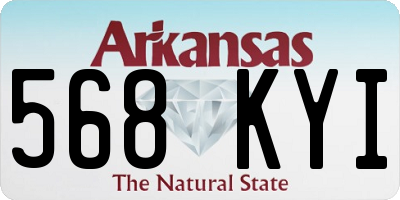 AR license plate 568KYI