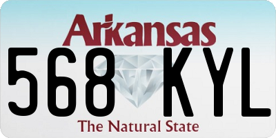 AR license plate 568KYL
