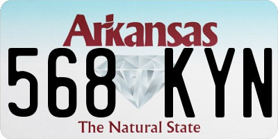 AR license plate 568KYN
