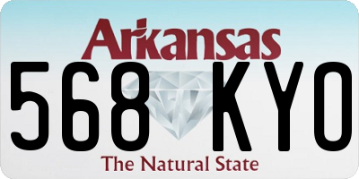 AR license plate 568KYO