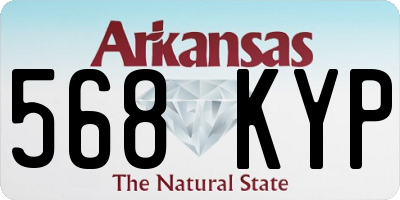 AR license plate 568KYP
