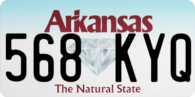 AR license plate 568KYQ
