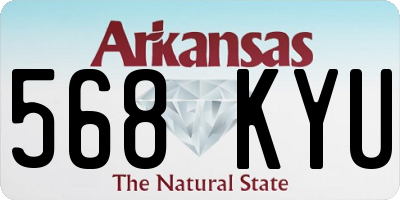 AR license plate 568KYU
