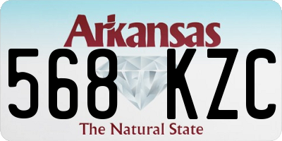 AR license plate 568KZC