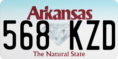 AR license plate 568KZD