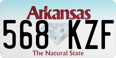 AR license plate 568KZF