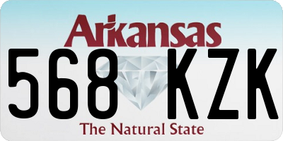 AR license plate 568KZK