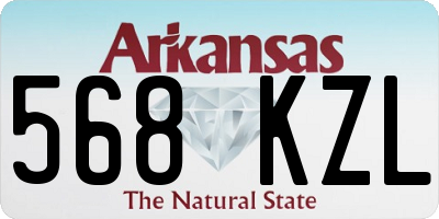 AR license plate 568KZL