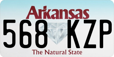 AR license plate 568KZP