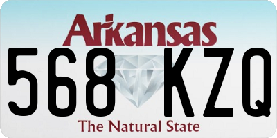 AR license plate 568KZQ
