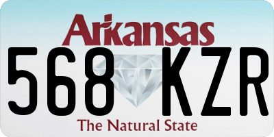 AR license plate 568KZR