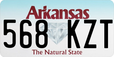 AR license plate 568KZT