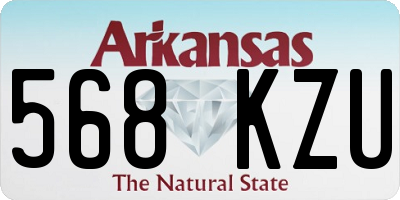 AR license plate 568KZU