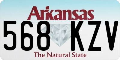 AR license plate 568KZV