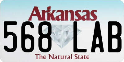 AR license plate 568LAB