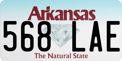 AR license plate 568LAE