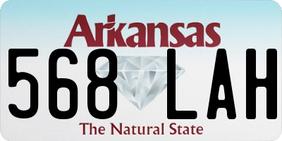 AR license plate 568LAH