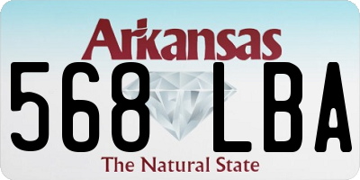 AR license plate 568LBA