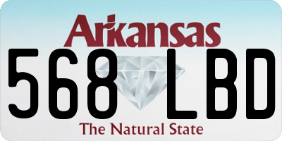 AR license plate 568LBD
