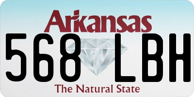 AR license plate 568LBH
