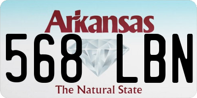 AR license plate 568LBN